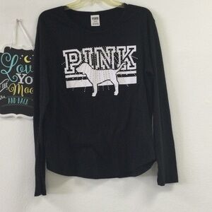 Victoria's Secret Black Long Sleeve Tee